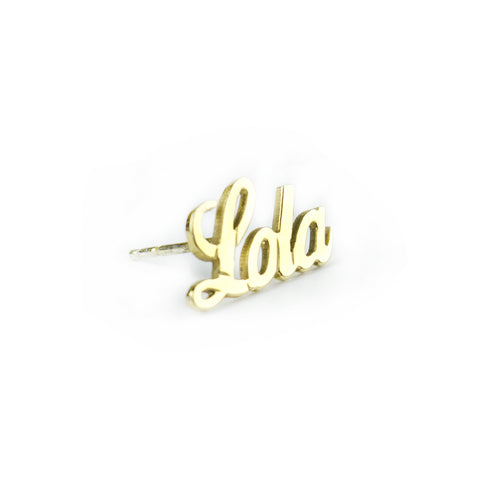 Nameplate Ear Crawler - Moon and Lola