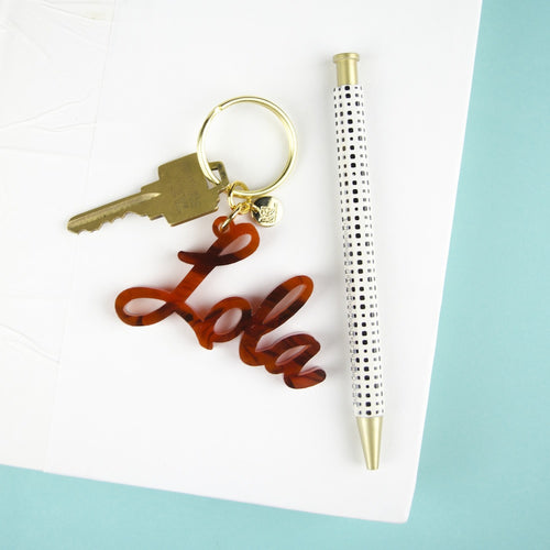 I found this at #moonandlola! - Nameplate Keychain