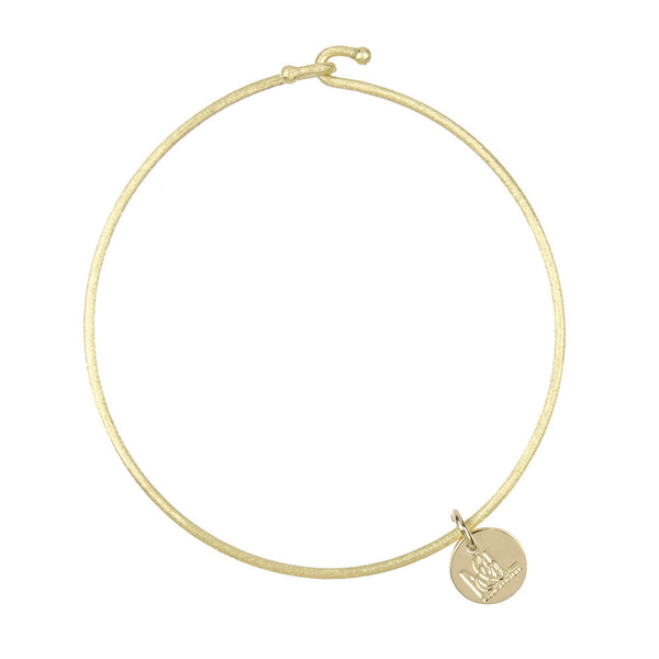 I found this at #moonandlola! - Nora Bangle Gold
