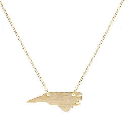 I found this at #moonandlola! - Brass North Carolina Necklace