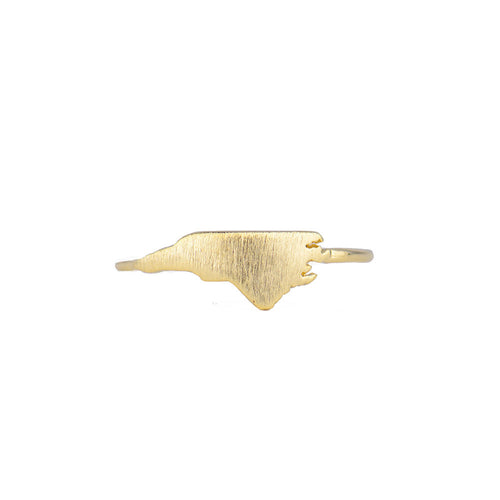 I found this at #moonandlola! - Brass North Carolina Ring