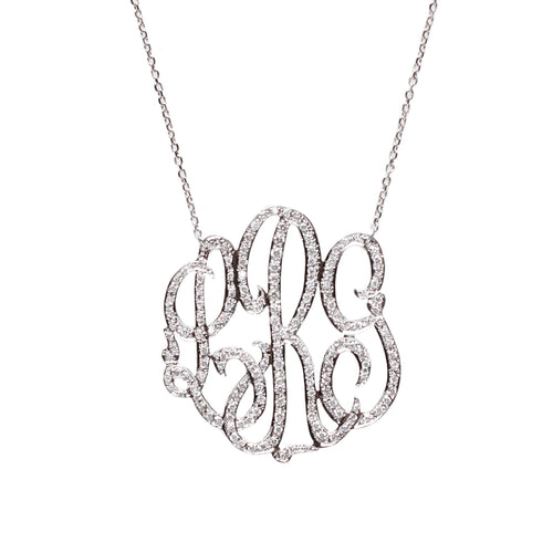 Omiya CZ Necklace (WS) - Moon and Lola
