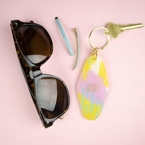 I found this at #moonandlola! - Patterned Hotel Key Chain