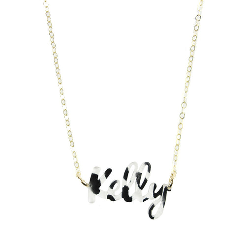 I found this at #moonandlola! - Patterned Lauren Nameplate Necklace