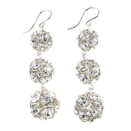 I found this at #moonandlola! - Europa Rhinestone Ball Earrings