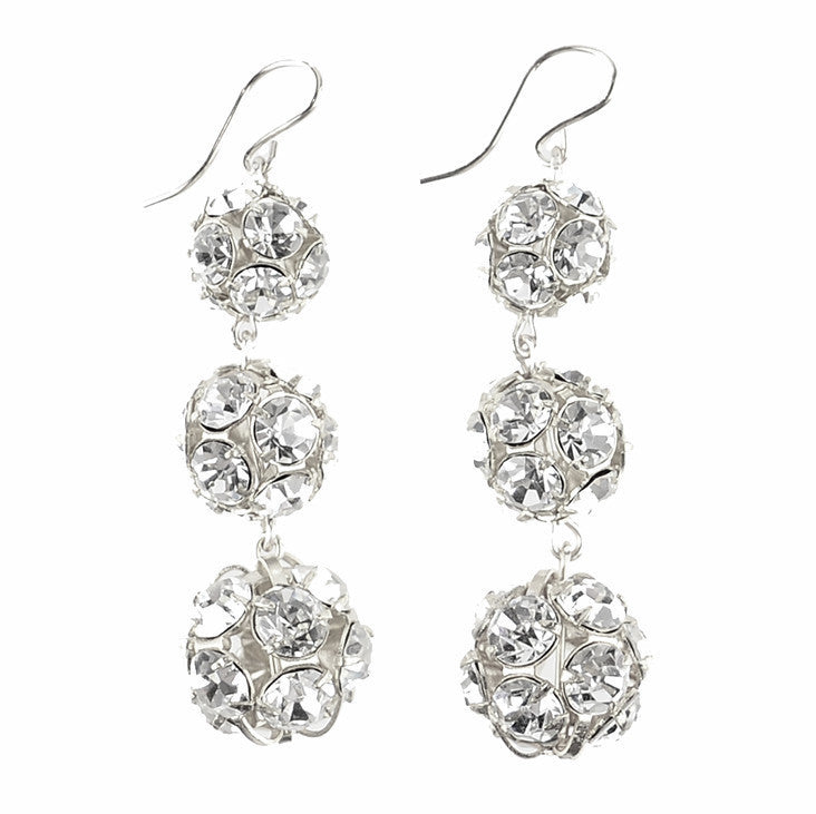 I found this at #moonandlola! - Europa Rhinestone Ball Earrings