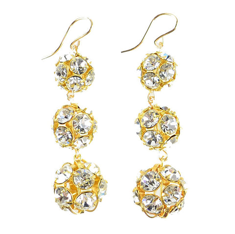 Luna Rhinestone Teardrop Earrings