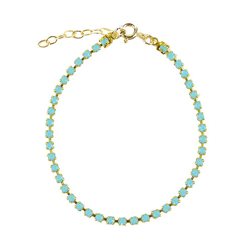 Delicate Rhinestone Chain Bracelet - I found this at #moonandlola