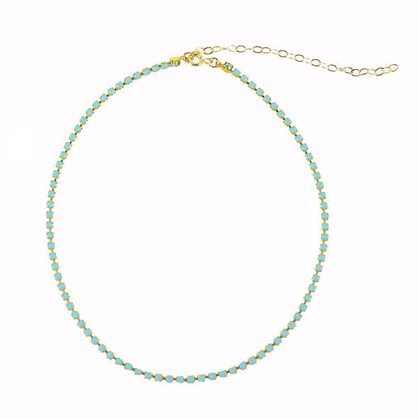 I found this at #moonandlola! - Rhinestone Chain Choker