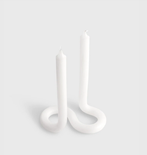Twist Candle - White
