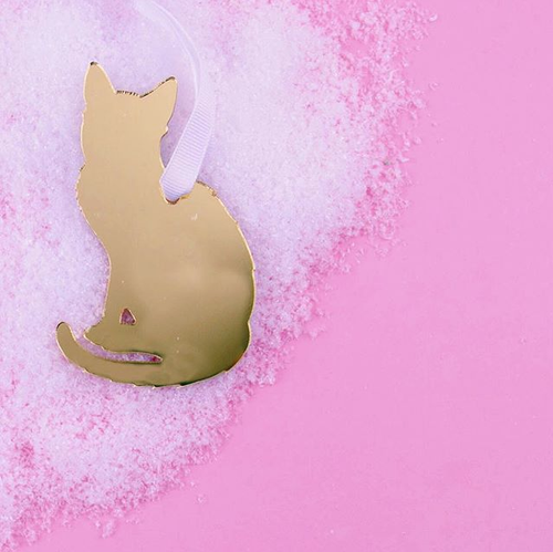 I found this at #moonandlola! - Shorthaired Cat Ornament styled