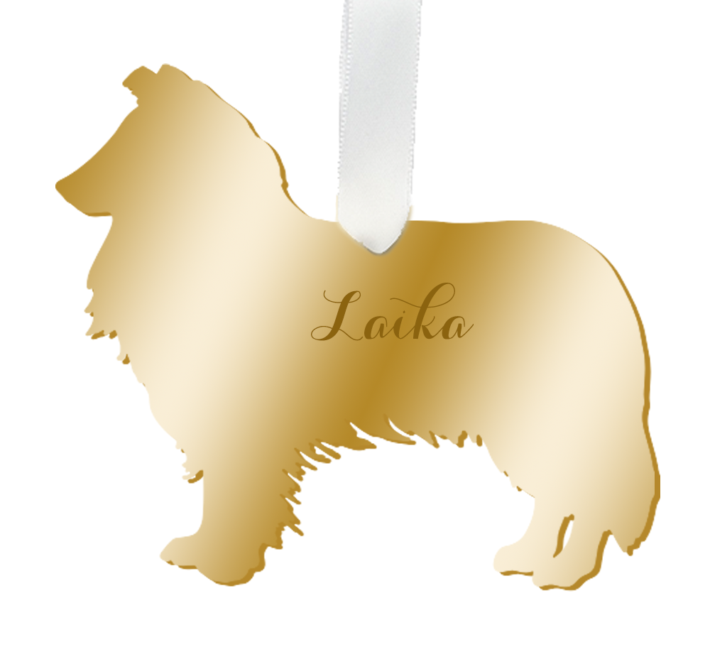 Personalized Shetland Sheepdog Ornament - Moon and Lola