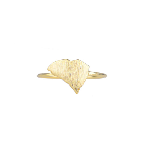 I found this at #moonandlola! - Brass South Carolina Ring