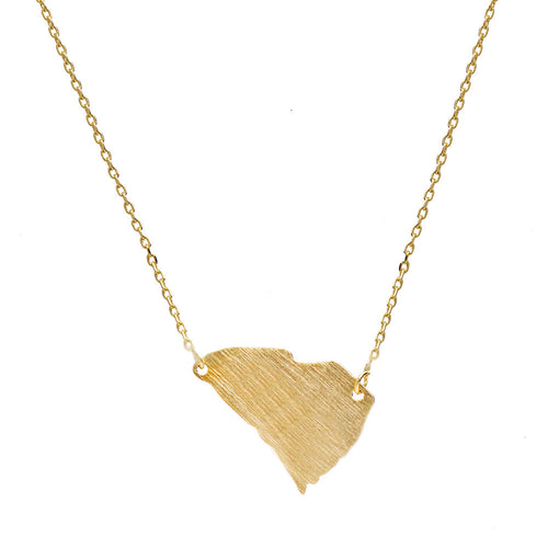 I found this at #moonandlola! - Brass South Carolina Necklace