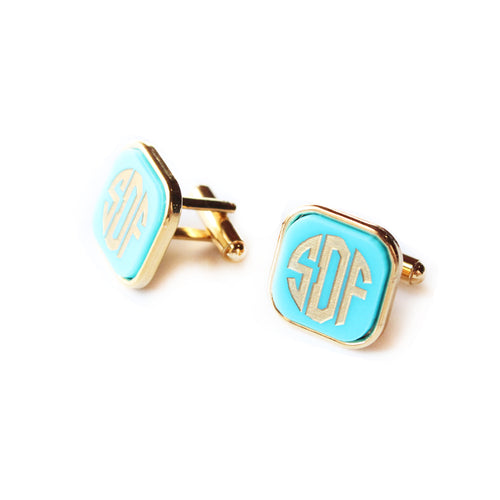 Vineyard Square Cuff Links - Moon and Lola