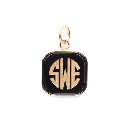 I found this at #moonandlola! - Vineyard Square Monogram Charm