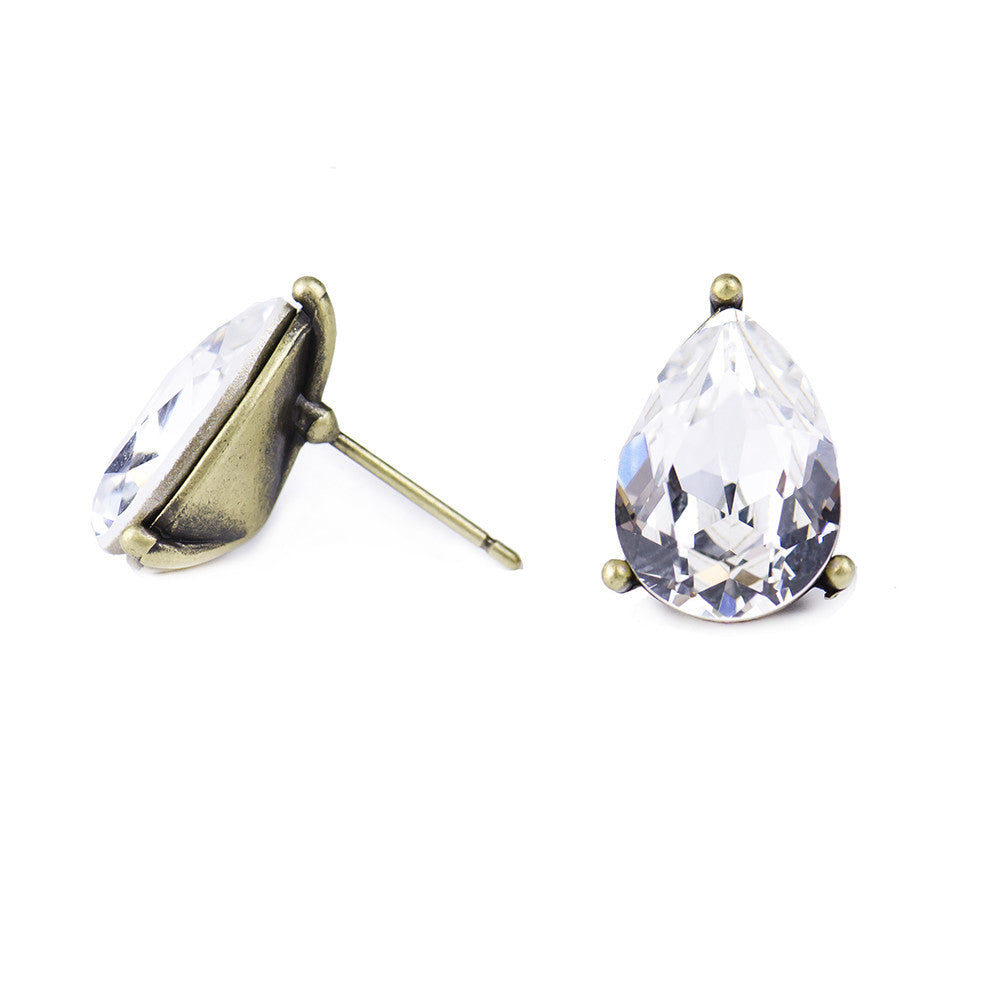I found this at #moonandlola! - Windsor Crystal Studs side view