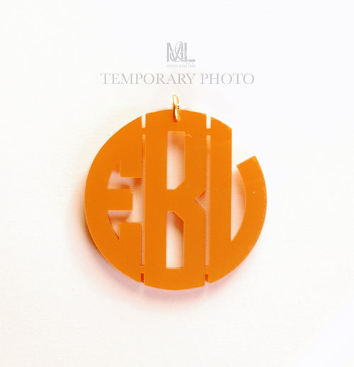 I found this at #moonandlola! - Interchangable Block Monogram Charm
