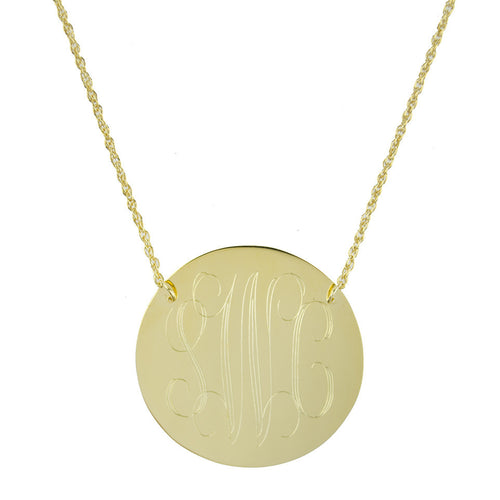 Moon and Lola - Bristol Brass Disc Necklace