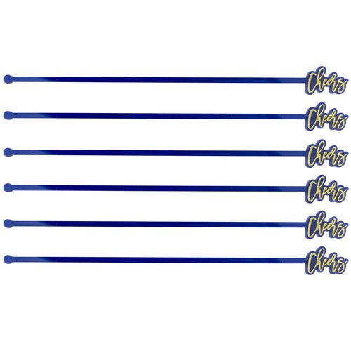 I found this at #moonandlola! - Cheers Drink Stirrers Cobalt