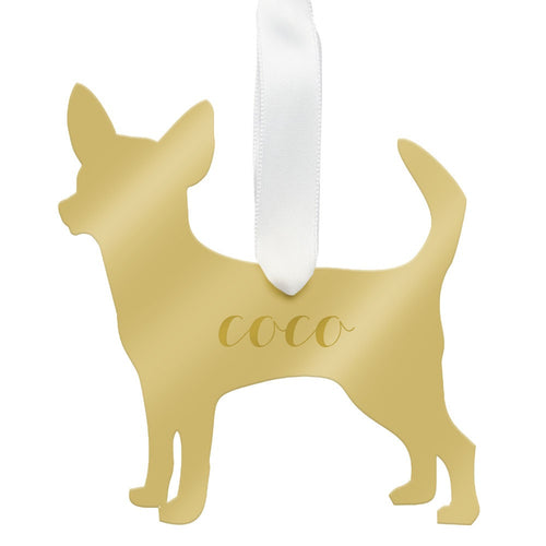 I found this at #moonandlola! - Personalized Chihuahua Ornament