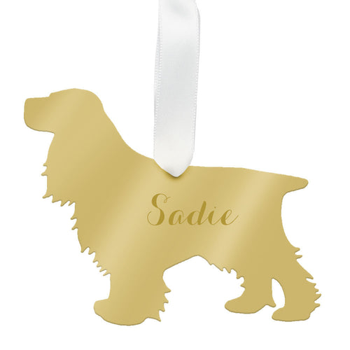 I found this at #moonandlola! - Personalized Cocker Spaniel Ornament