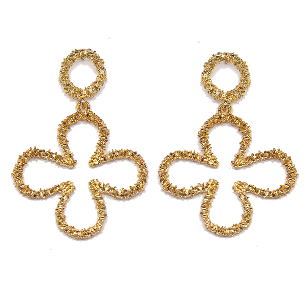 Cruz Quartrefoil Earrings - Moon and Lola