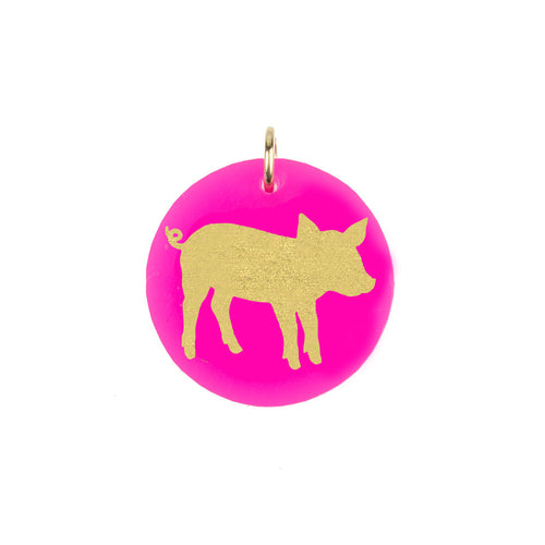 I found this at #moonandlola! - Pig Charm