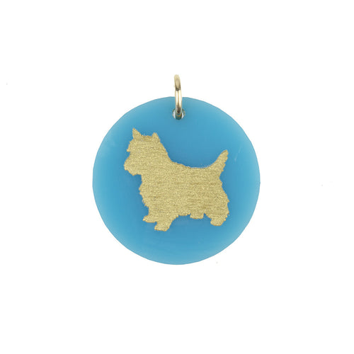I found this at #moonandlola! - Eden West Highland White Terrier Charm Turquoise