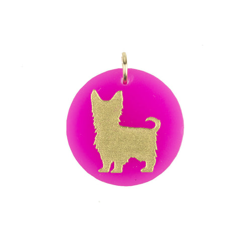 I found this at #moonandlola! - Eden Yorkshire Terrier Charm Hot Pink