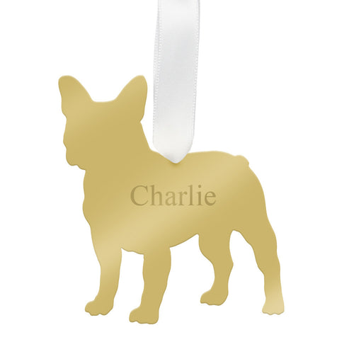 I found this at #moonandlola! - Personalized French Bulldog Ornament