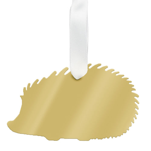 I found this at #moonandlola! - Hedgehog Ornament Mirrored Gold