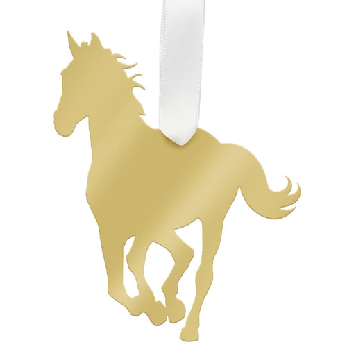 I found this at #moonandlola! - Horse Ornament Mirrored Gold