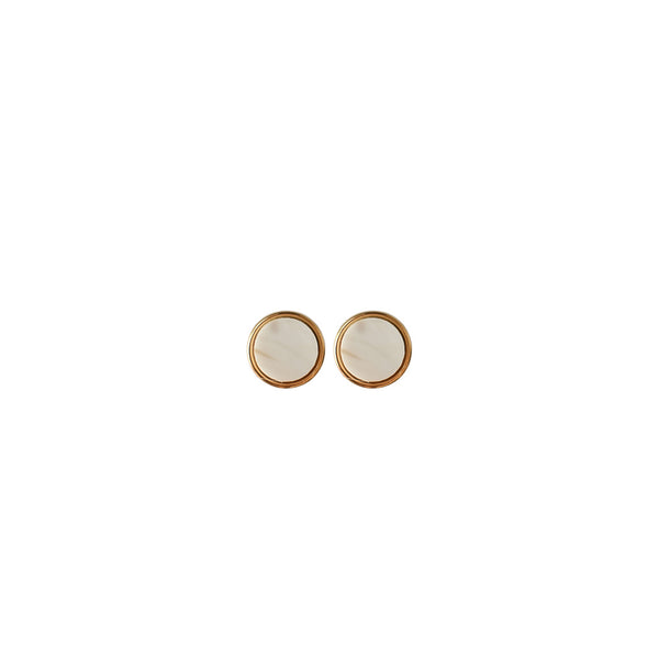 Bedford Acrylic Round Post Earrings - Moon and Lola