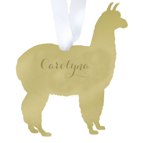 I found this at #moonandlola! - Llama Ornament with Name