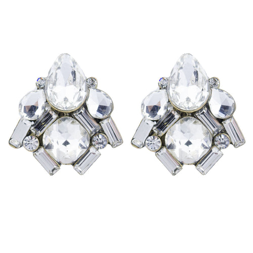 Lorraine Crystal Rhinestone Studs - Moon and Lola