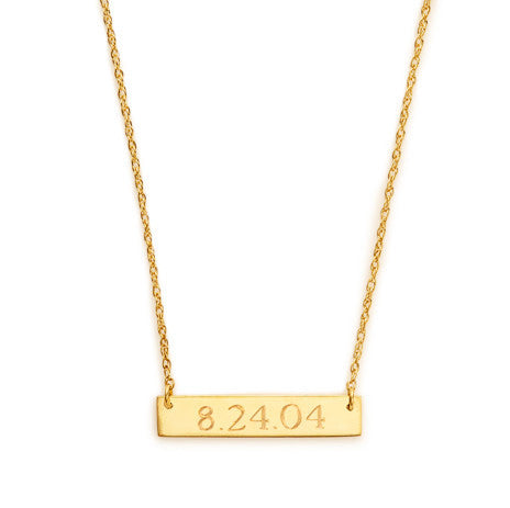 Anniversary Date Necklace - Anniversary Gifts By Year