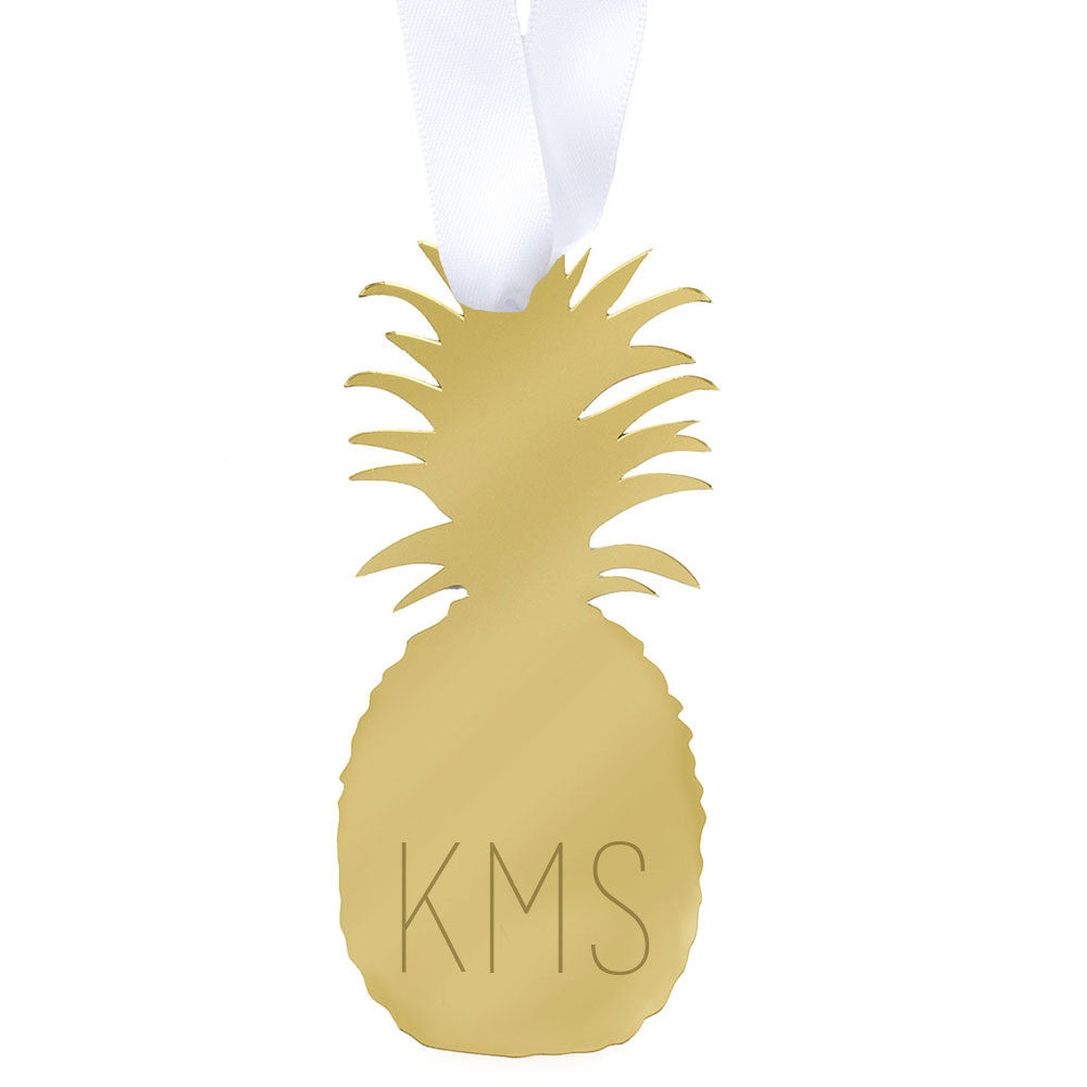 I found this at #moonandlola! - Pineapple Ornament with Monogram