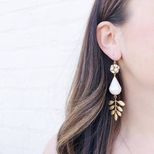 Moon and Lola - Lynbrook Leaf Earrings