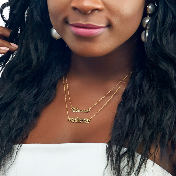 I found this at #moonandlola - Metal Nameplate Necklace Gold