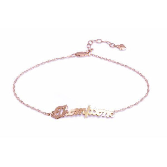 Moon and Lola - Cheshire Double Chain Monogram Bracelet