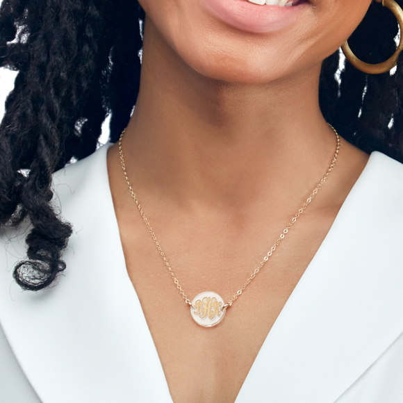 I found this at #moonandlola! - Providence Script Necklace 