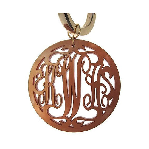 I found this at #moonandlola! - Monogram Purse Clip in Rimmed Script Font