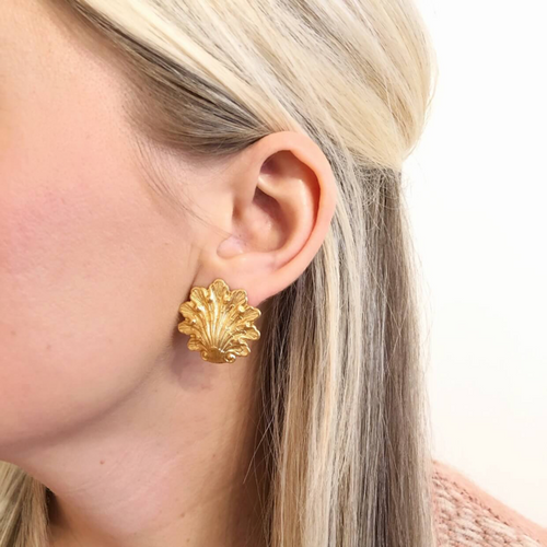 Moon and Lola - Salla Gold Post Earrings Small