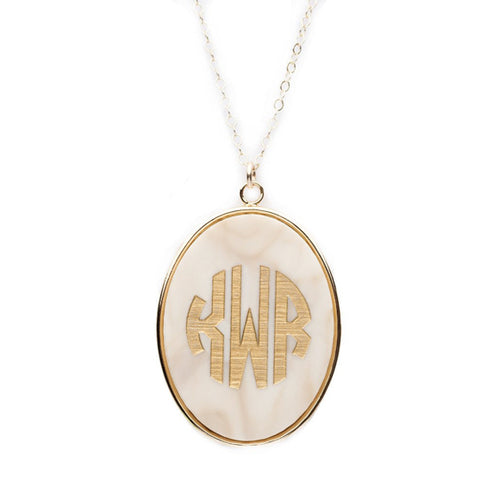 I found this at #moonandlola! - Vineyard Oval Monogram Pendant on Apex Chain 