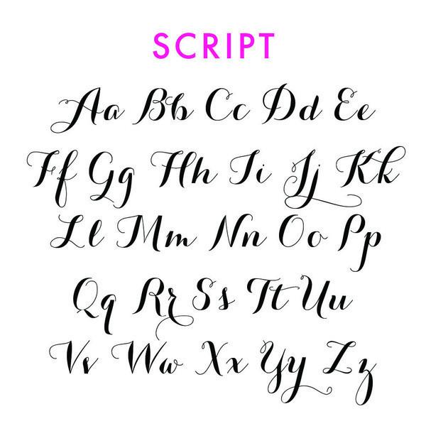 I found this at #moonandlola! - Script Font Sheet