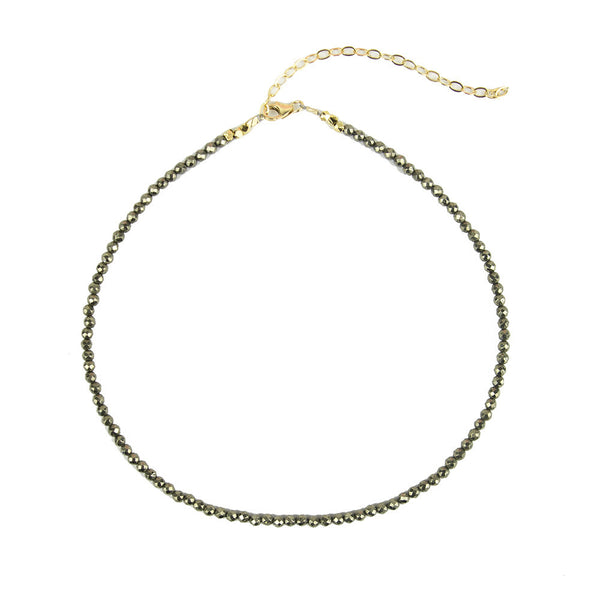 I found this at #moonandlola! - Rhea Choker Necklace Pyrite
