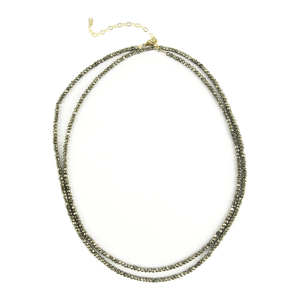 I found this at #moonandlola! - Rhea Necklace Pyrite