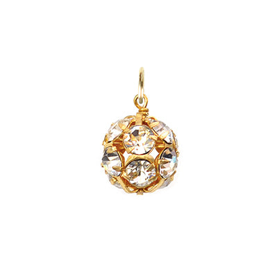 Moon and Lola Gold Rhinestone Ball Charm