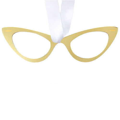 I found this at #moonandlola! - Sunglasses Ornaments Mirrored Gold
